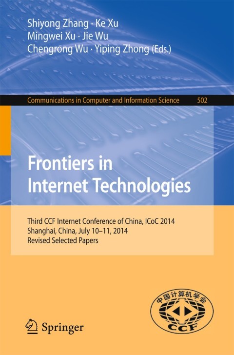 Cover image for book Frontiers in Internet Technologies