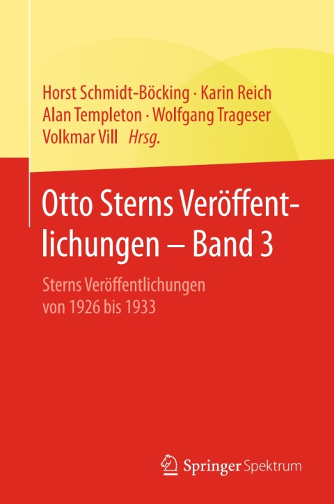 Cover image for book Otto Sterns Veröffentlichungen – Band 3