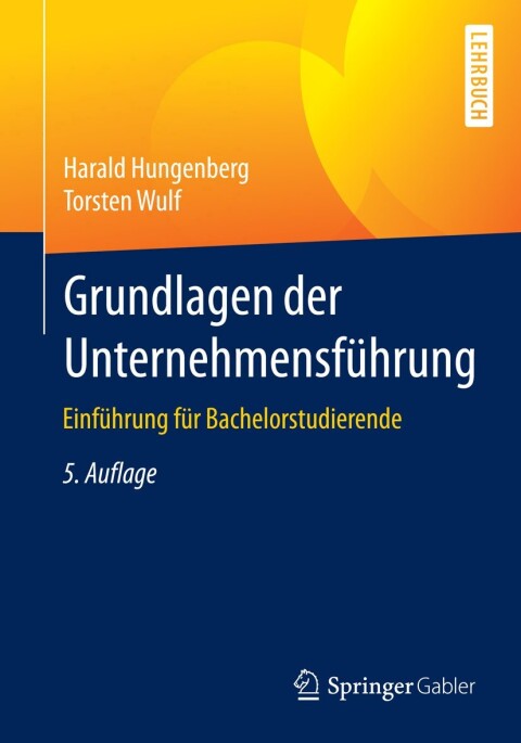 Cover image for book Grundlagen der Unternehmensführung