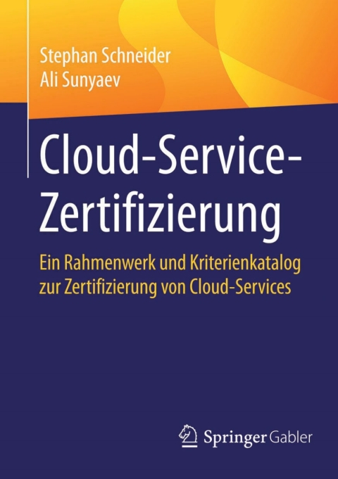 Cover image for book Cloud-Service-Zertifizierung