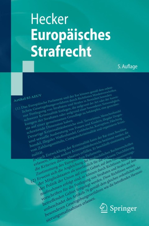 Cover image for book Europäisches Strafrecht