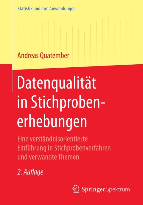 Cover image for book Datenqualität in Stichprobenerhebungen