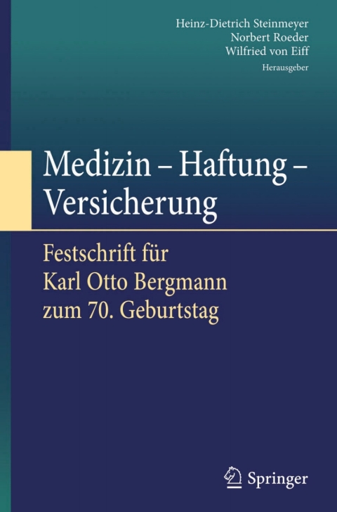 Cover image for book Medizin - Haftung - Versicherung