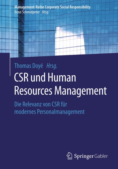 Cover image for book CSR und Human Resource Management