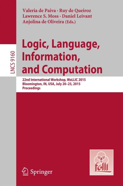 Cover image for book Logic, Language, Information, and Computation