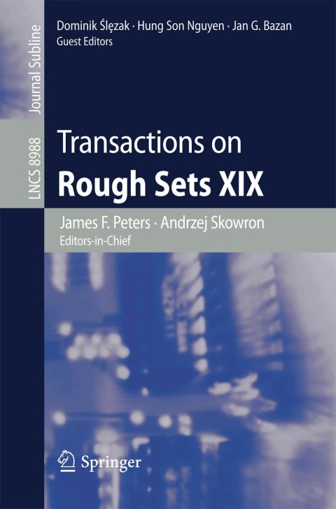 Cover image for book Transactions on Rough Sets XIX