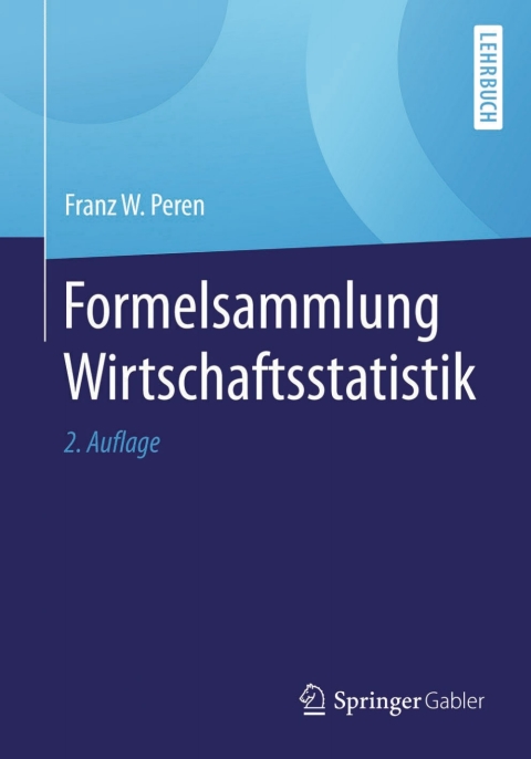 Cover image for book Formelsammlung Wirtschaftsstatistik