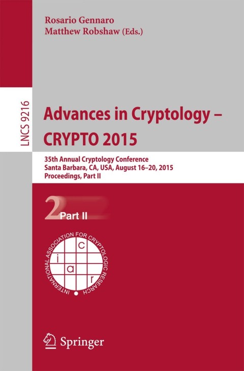 Cover image for book Advances in Cryptology -- CRYPTO 2015