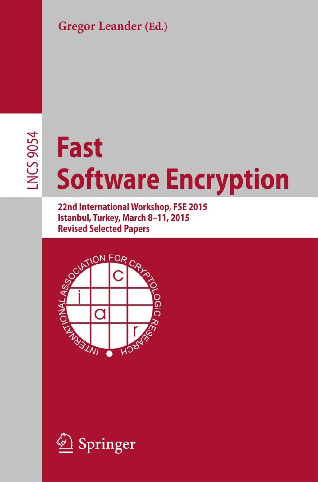 Fast Software Encryption (eBook)