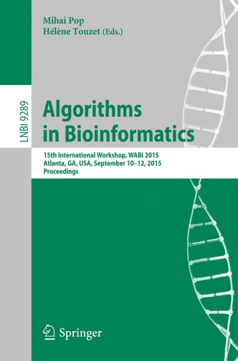 Cover image for book Algorithms in Bioinformatics