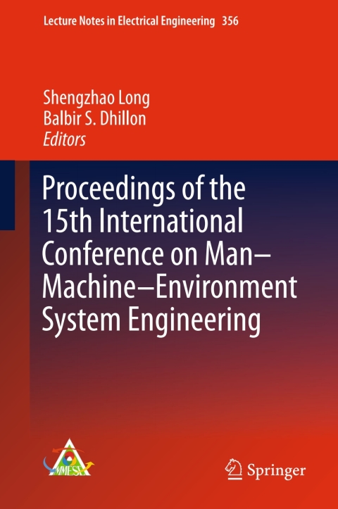 Cover image for book Proceedings of the 15th International Conference on Man–Machine–Environment System Engineering
