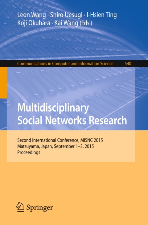 Cover image for book Multidisciplinary Social Networks Research