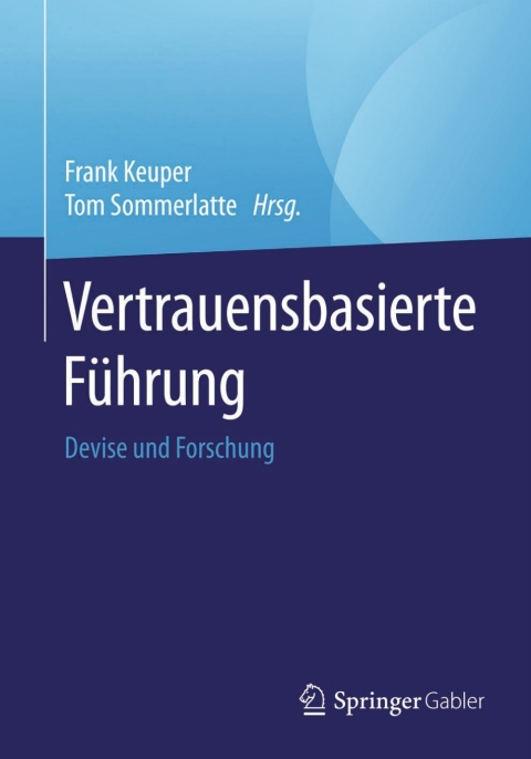 Cover image for book Vertrauensbasierte Führung