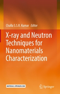 Omslagafbeelding: X-ray and Neutron Techniques for Nanomaterials Characterization 9783662486047