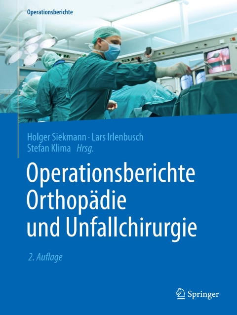 Cover image for book Operationsberichte Orthopädie und Unfallchirurgie