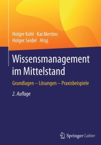 Cover image: Wissensmanagement im Mittelstand 2nd edition 9783662492192