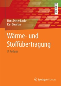 Cover image: Wärme- und Stoffübertragung 9th edition 9783662496763