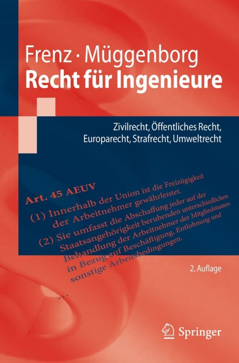 Cover image for book Recht für Ingenieure