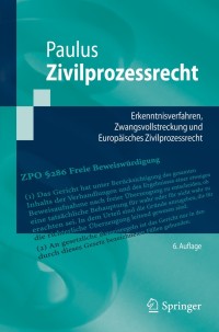 Cover image: Zivilprozessrecht 6th edition 9783662526569