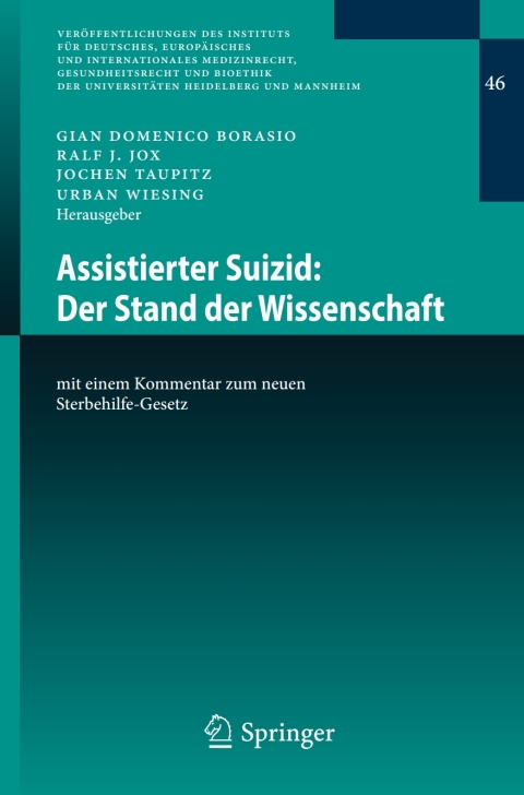 Cover image for book Assistierter Suizid: Der Stand der Wissenschaft