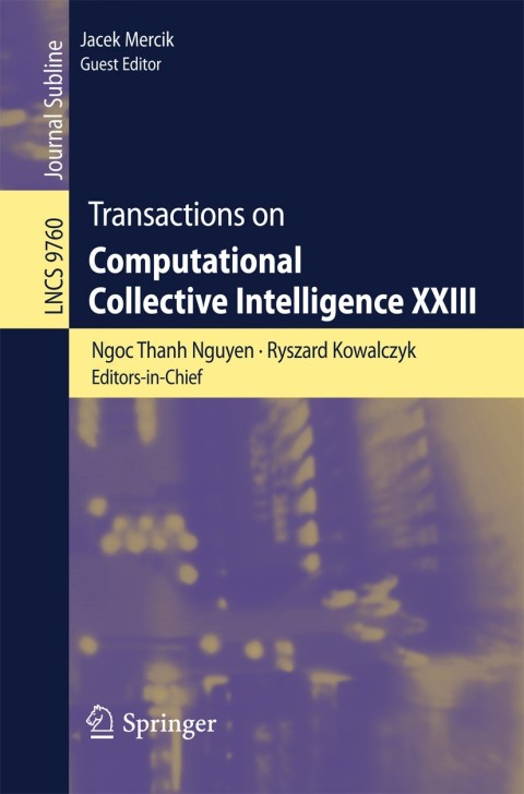 Cover image for book Transactions on Computational Collective Intelligence XXIII