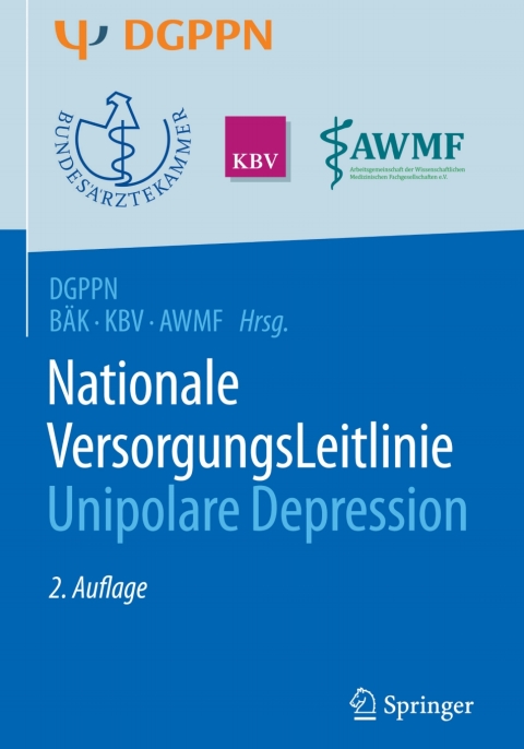 Cover image for book S3-Leitlinie/Nationale VersorgungsLeitlinie Unipolare Depression