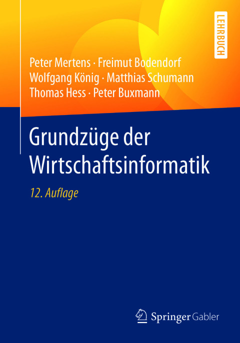 Cover image for book Grundzüge der Wirtschaftsinformatik