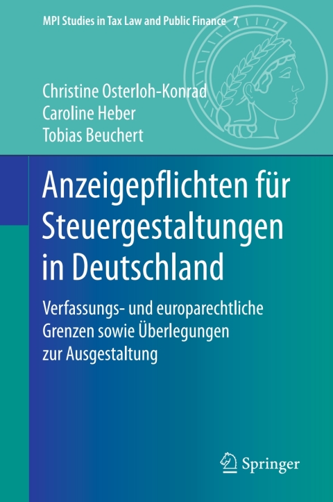 Cover image for book Anzeigepflichten für Steuergestaltungen in Deutschland