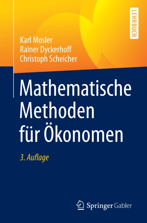 Cover image for book Mathematische Methoden für Ökonomen