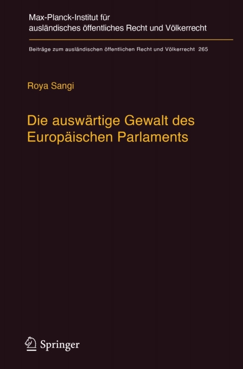 Cover image for book Die auswärtige Gewalt des Europäischen Parlaments
