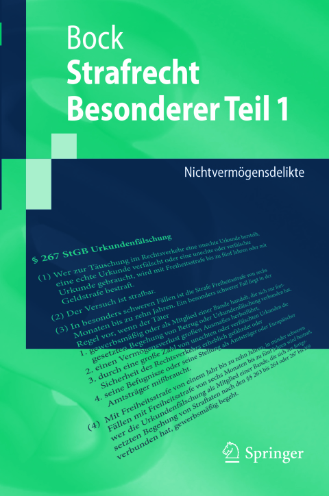 Cover image for book Strafrecht Besonderer Teil 1