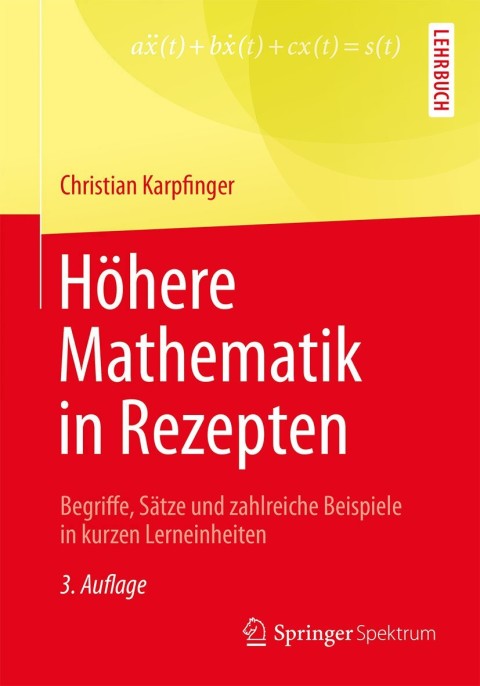 Cover image for book Höhere Mathematik in Rezepten