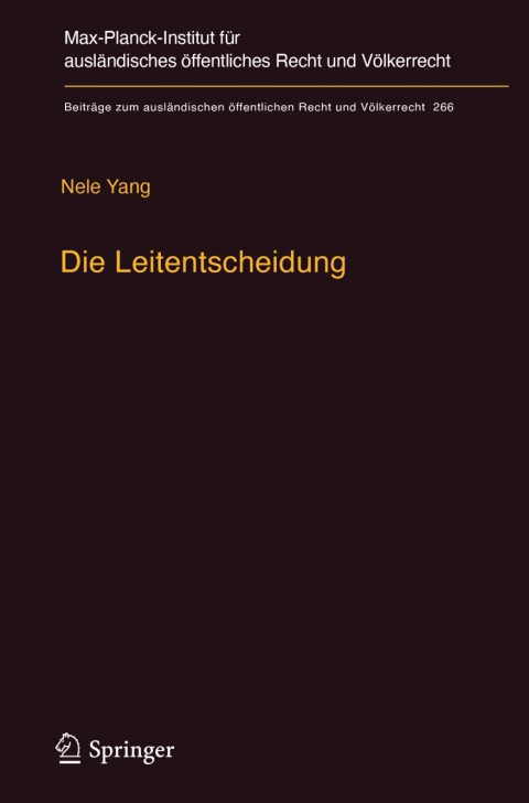 Cover image for book Die Leitentscheidung