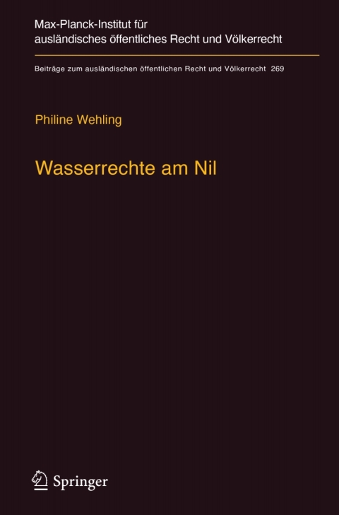 Cover image for book Wasserrechte am Nil