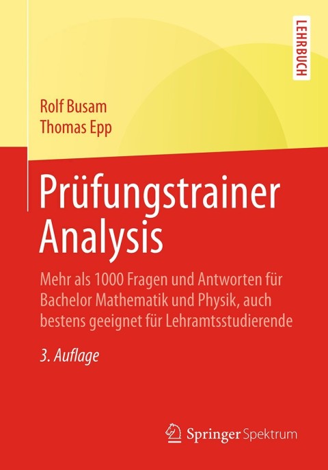 Cover image for book Prüfungstrainer Analysis