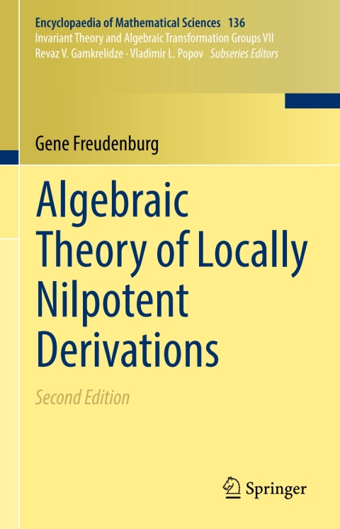 Cover image for book Algebraic Theory of Locally Nilpotent Derivations