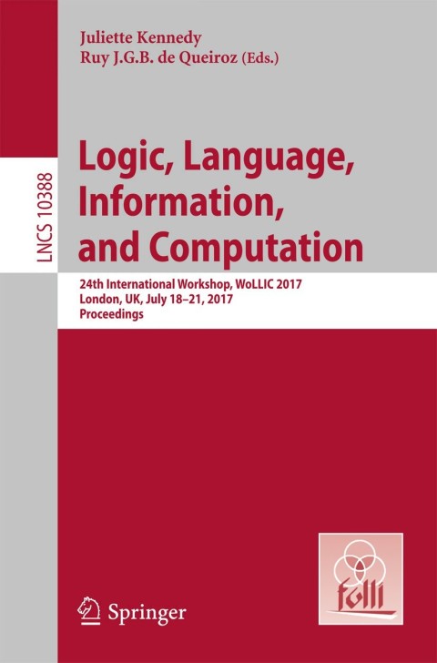 Cover image for book Logic, Language, Information, and Computation