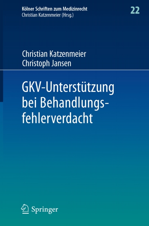 Cover image for book GKV-Unterstützung bei Behandlungsfehlerverdacht