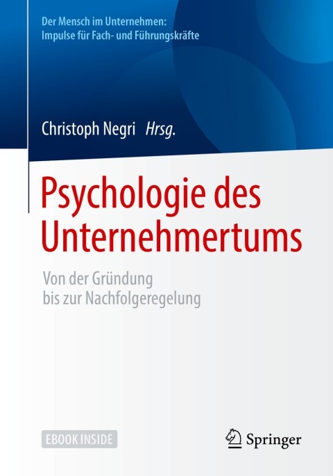 Cover image for book Psychologie des Unternehmertums
