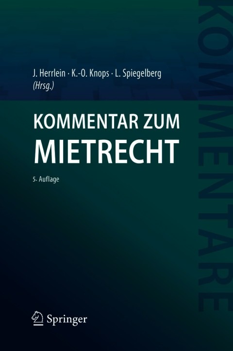 Cover image for book Kommentar zum Mietrecht