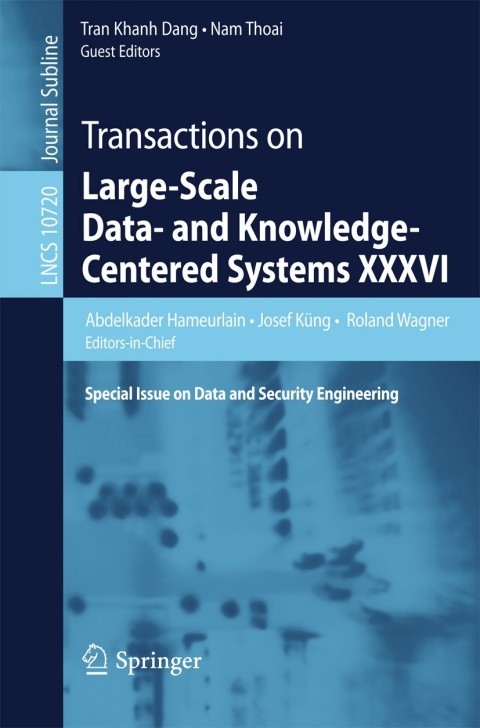 Cover image for book Transactions on Large-Scale Data- and Knowledge-Centered Systems XXXVI