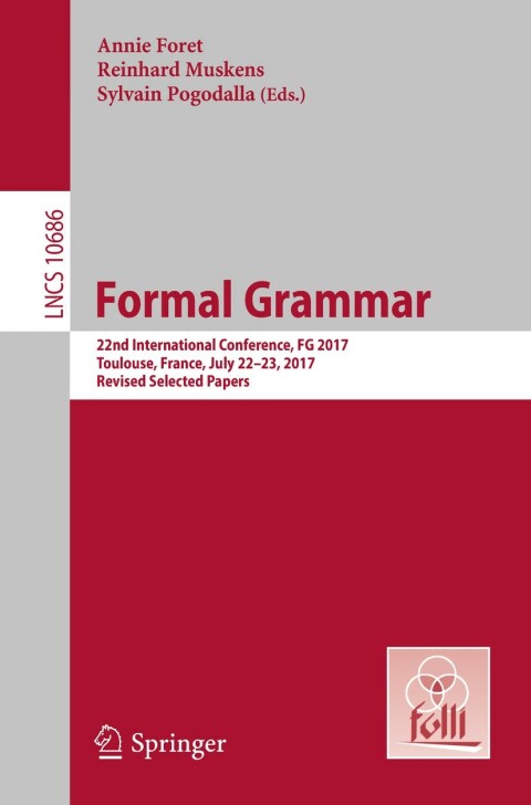 Cover image for book Formal Grammar