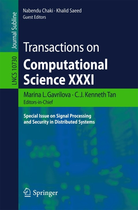 Cover image for book Transactions on Computational Science XXXI