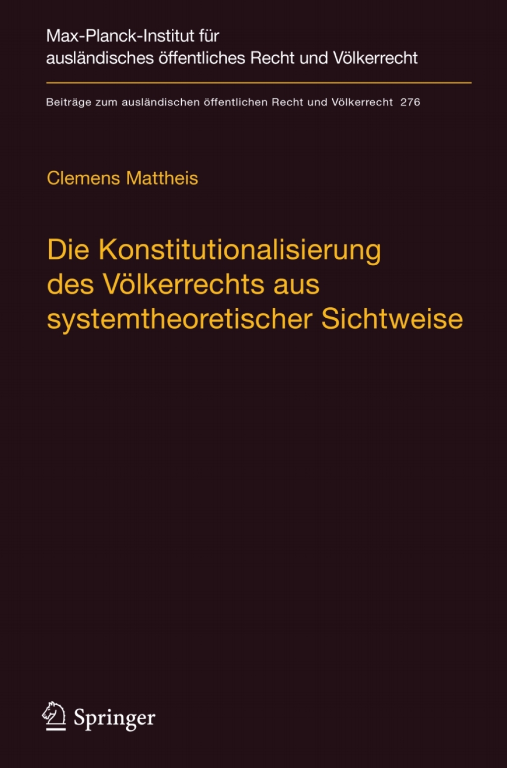 ISBN 9783662568187 product image for Die Konstitutionalisierung des VÃ¶lkerrechts aus systemtheoretischer Sichtweise  | upcitemdb.com