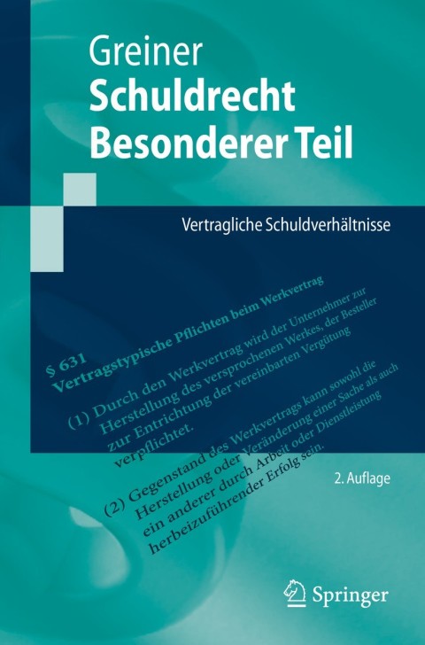 Cover image for book Schuldrecht Besonderer Teil