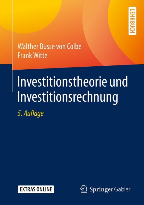 Cover image for book Investitionstheorie und Investitionsrechnung