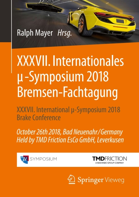 Cover image for book XXXVII. Internationales μ-Symposium 2018 Bremsen-Fachtagung
