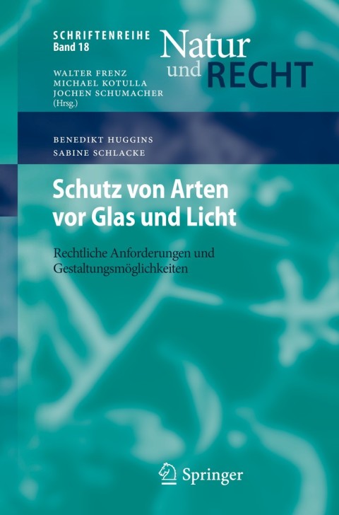 Cover image for book Schutz von Arten vor Glas und Licht