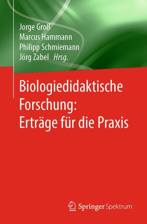Cover image for book Biologiedidaktische Forschung: Erträge für die Praxis