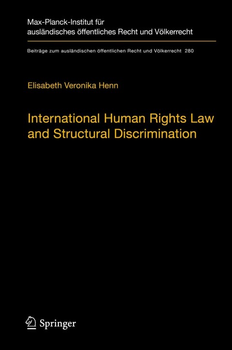 Cover image for book International Human Rights Law and Structural Discrimination